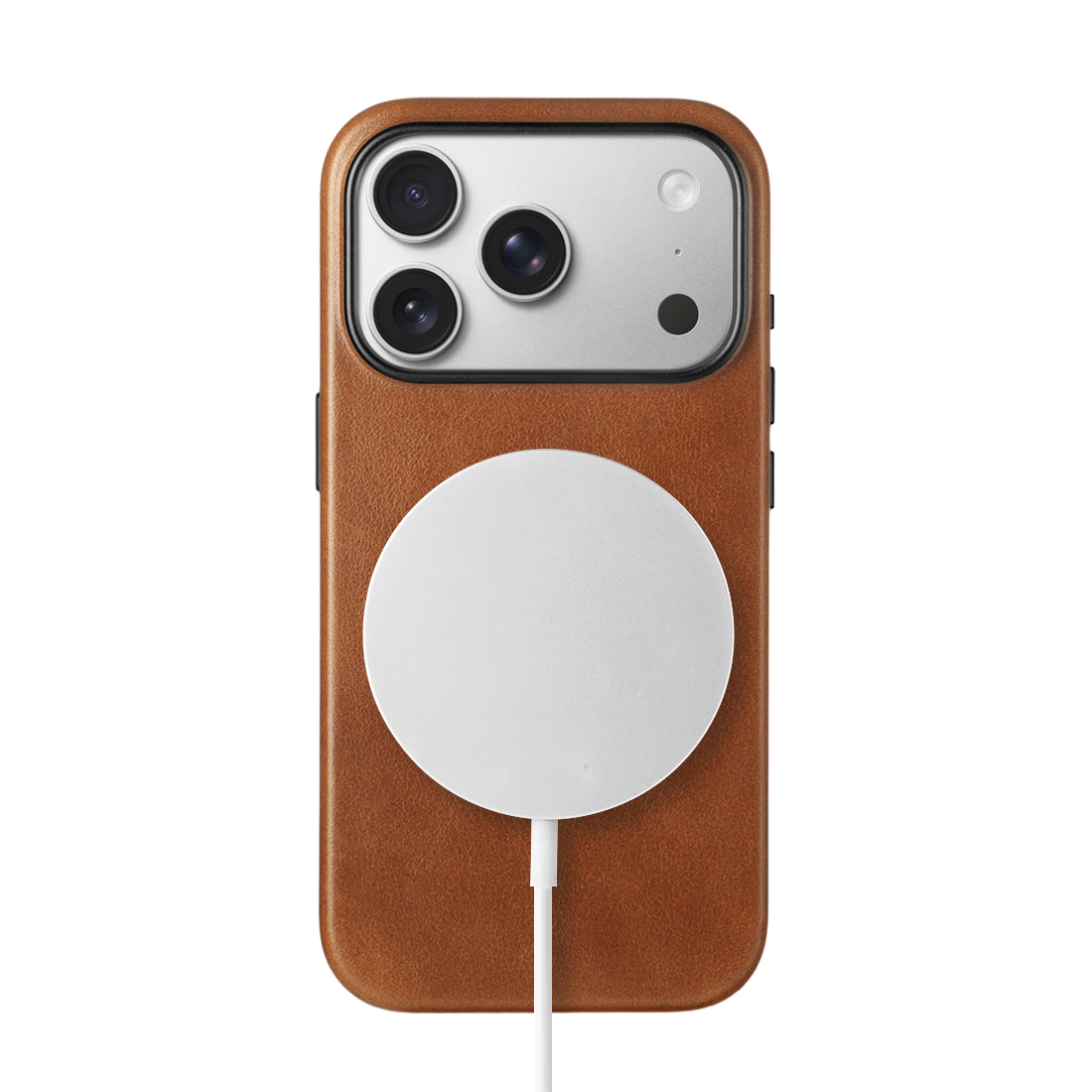 Case for iPhone 17 Pro - Aniline Leather Case - Caramel