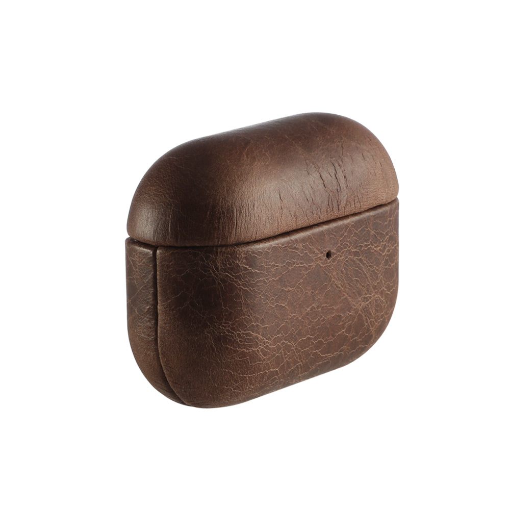 Case for AirPods Pro (3rd Generation) - TUSCANIA Leather Case - Brown