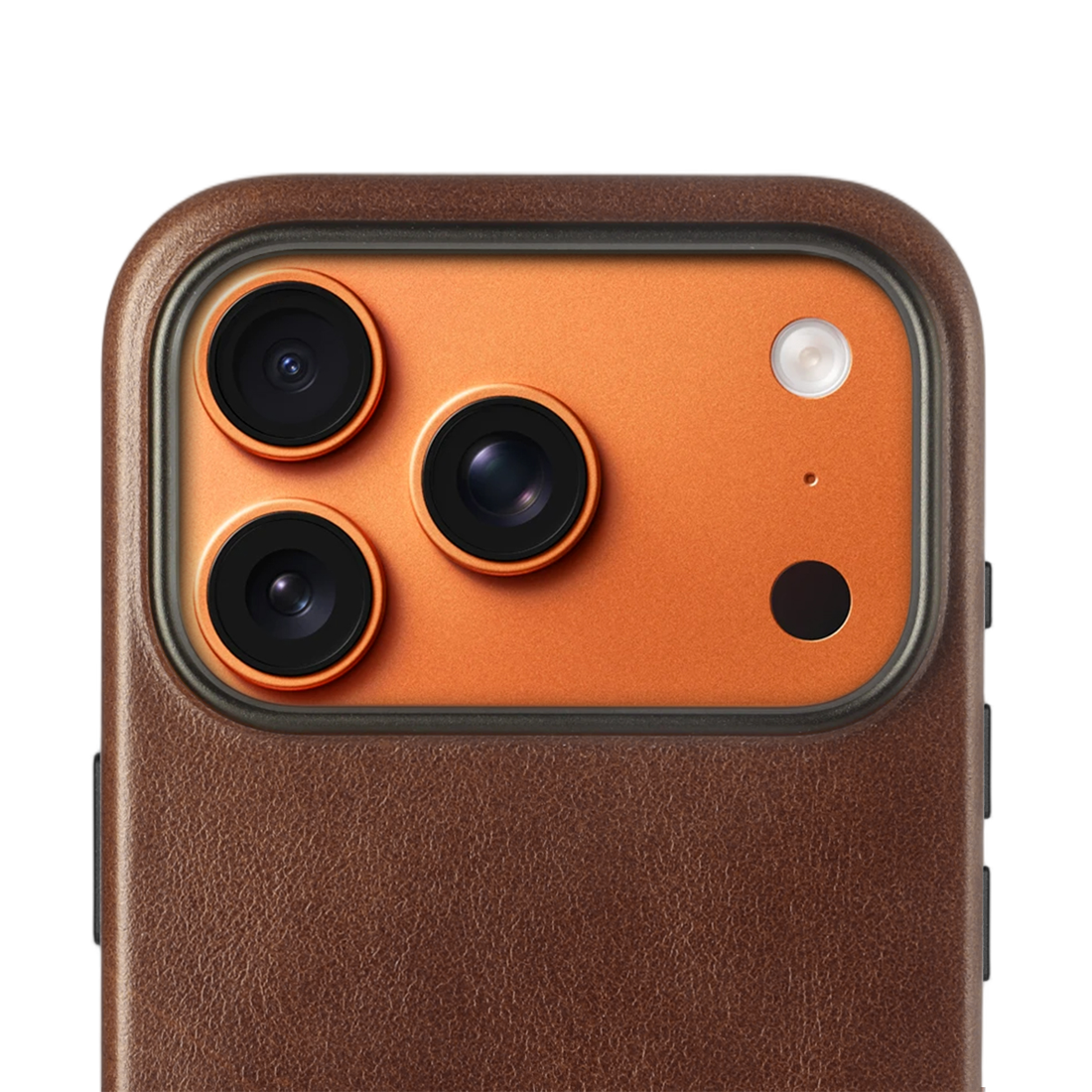 Case for iPhone 17 Pro Max -  Aniline Leather Case - Chocolate