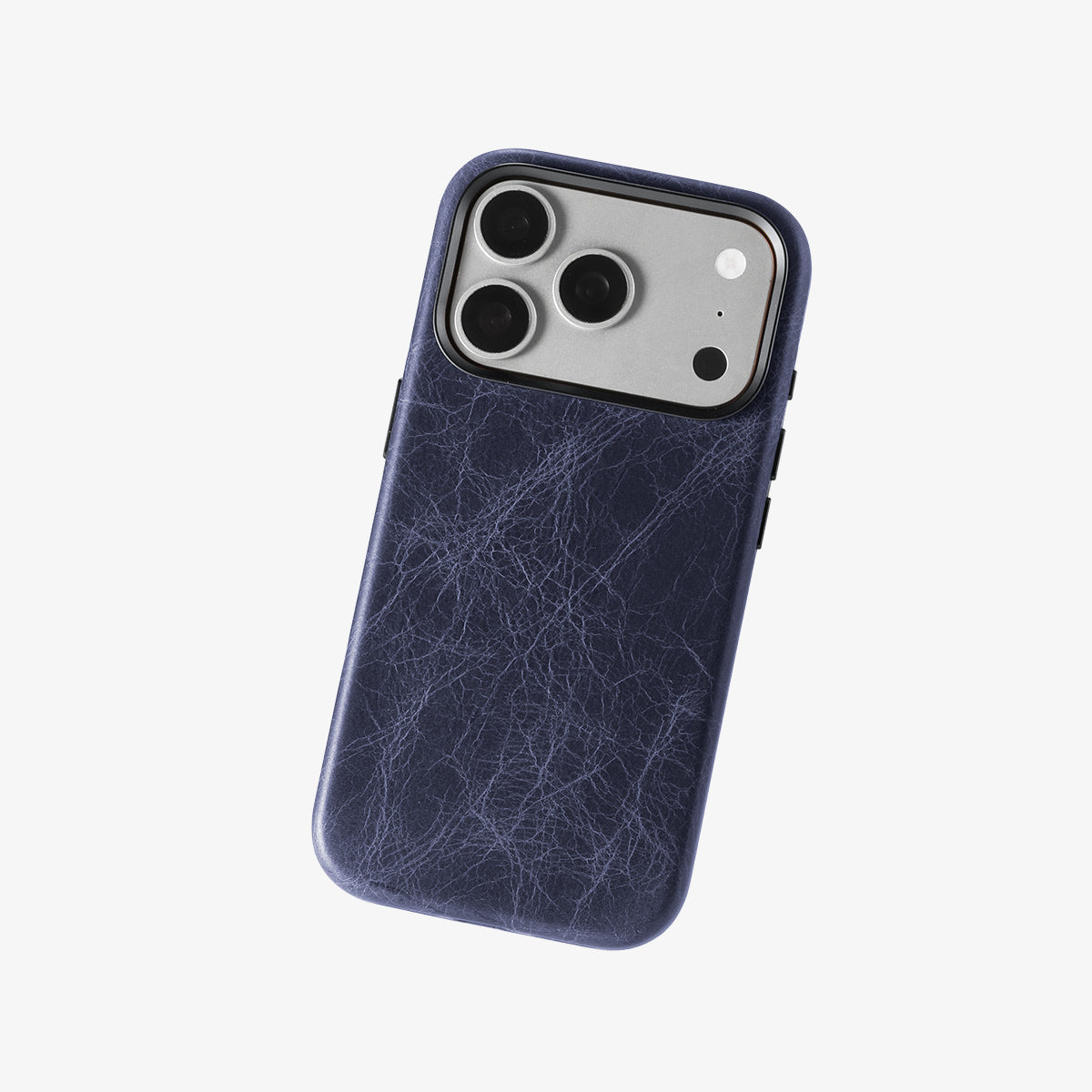 Case for iPhone 17 Pro Max- TUSCANIA Leather Case - Blue