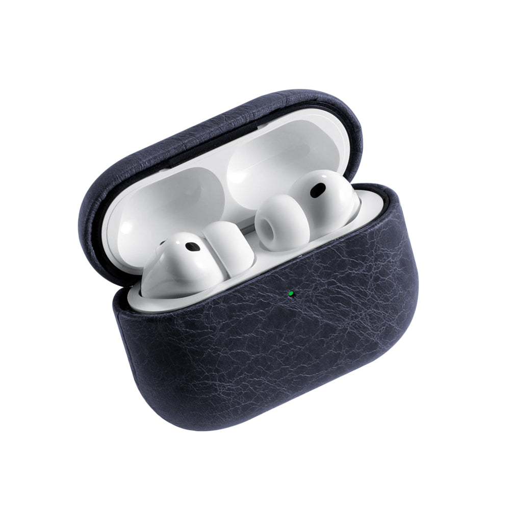 Case for AirPods Pro (3rd Generation) - TUSCANIA Leather Case - Blue