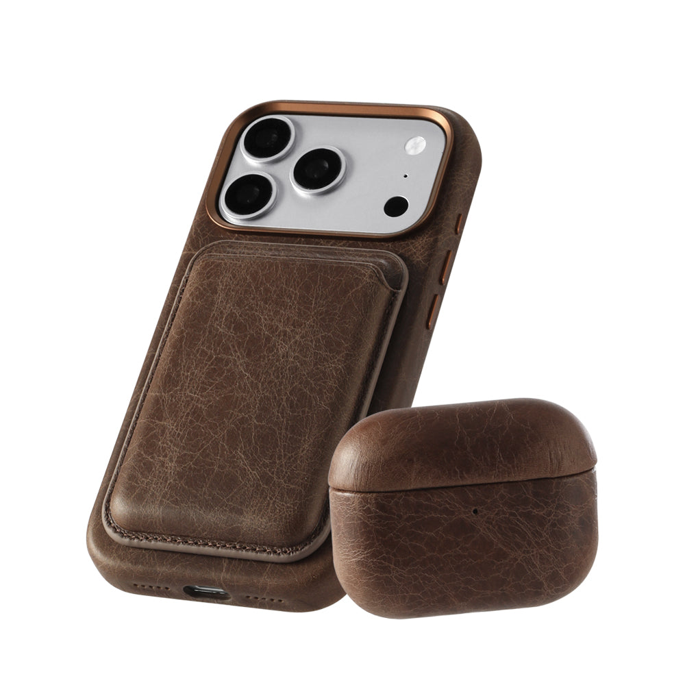 MagSafe Wallet - TUSCANIA Leather - Brown