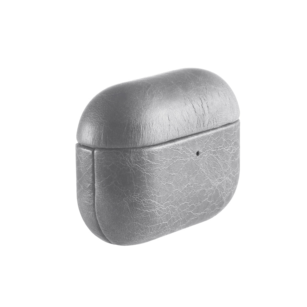 Case for AirPods Pro (3rd Generation) - TUSCANIA Leather Case - Grey