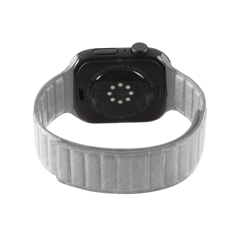 Watch Band for Apple - TUSCANIA Leather - Grey - 42/44/45/46mm & Ultra(49mm)