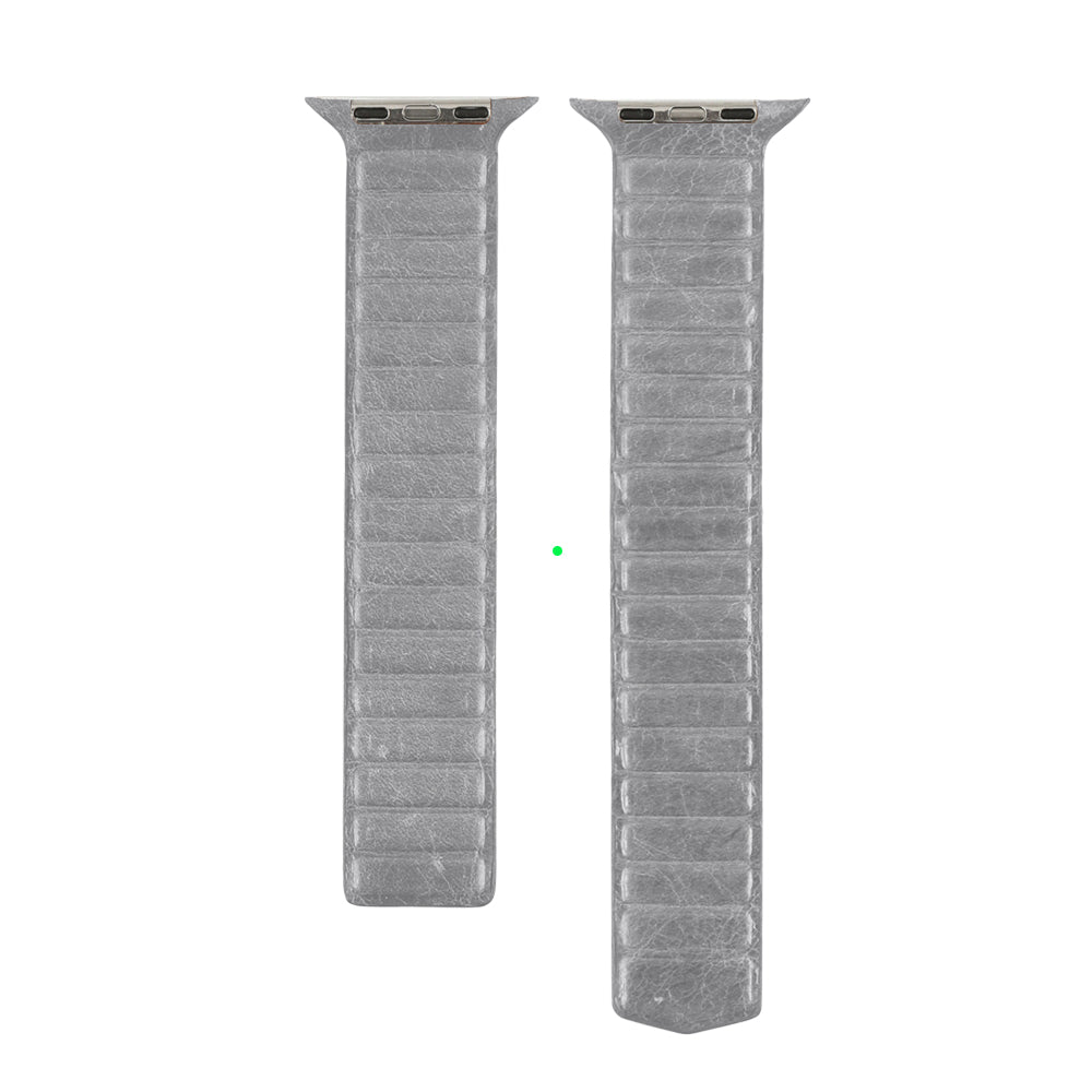 Watch Band for Apple - TUSCANIA Leather - Grey - 42/44/45/46mm & Ultra(49mm)