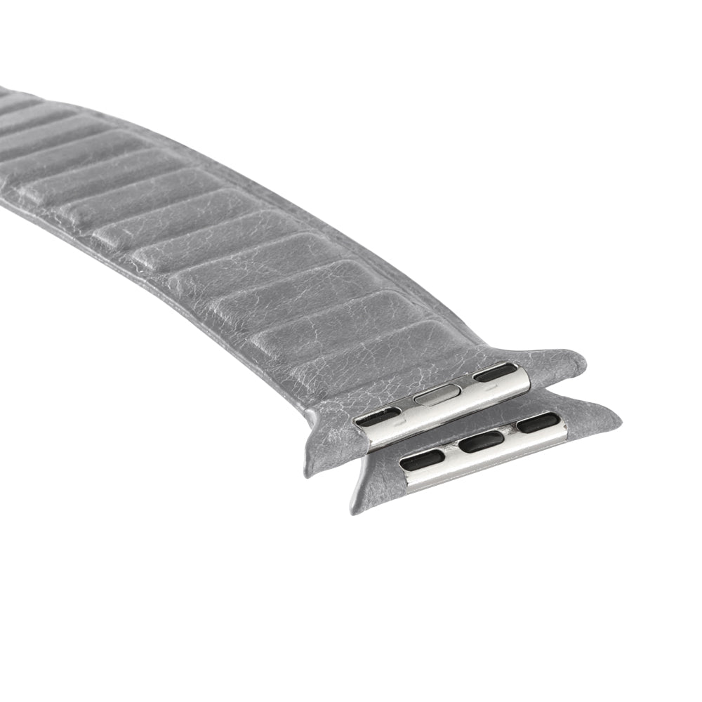 Watch Band for Apple - TUSCANIA Leather - Grey - 42/44/45/46mm & Ultra(49mm)